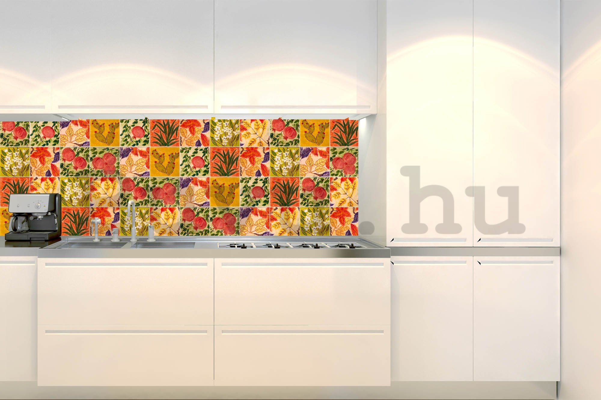 Öntapadós mosható tapéta konyhába - Festett csempe, 180x60 cm