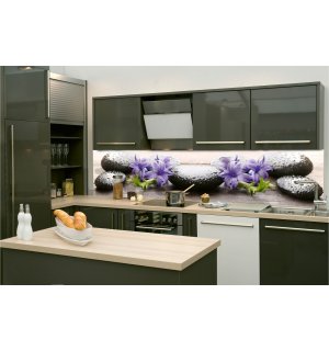 Öntapadós mosható tapéta konyhába - Spa forró kövek, 260x60 cm