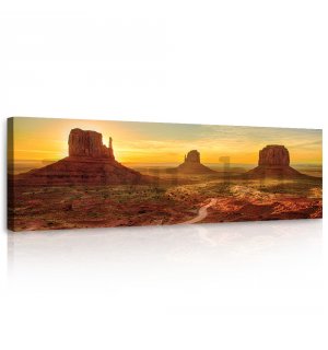 Vászonkép: Monument Valley - 145x45 cm