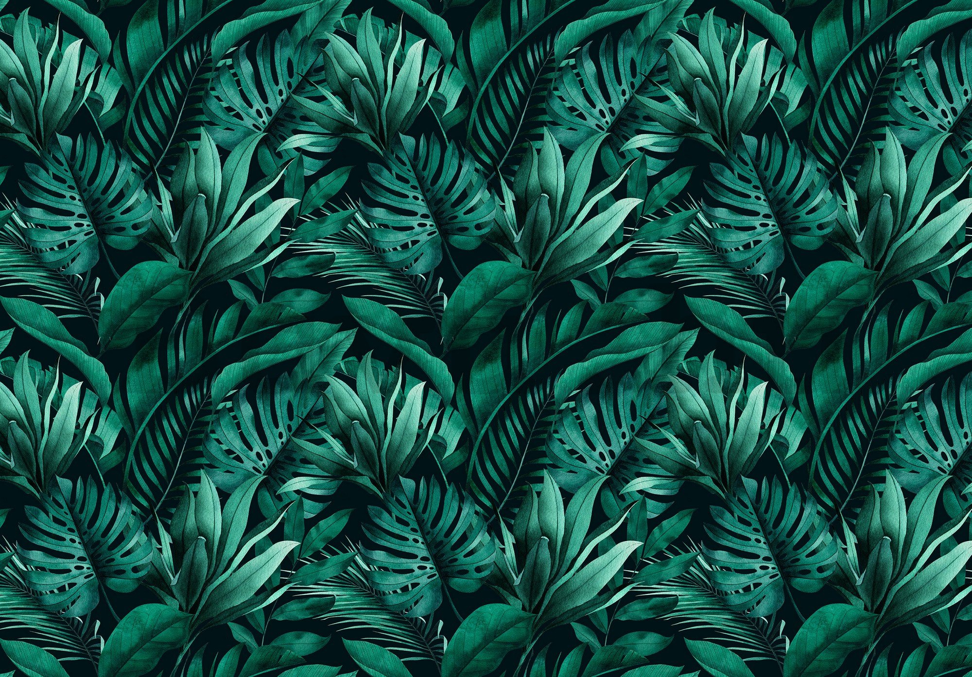 Vlies fotótapéta: Trópusi levelek - 254x184 cm