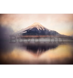 Vlies fotótapéta: Tó és a Fuji hegy - 152,5x104 cm