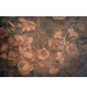 Vlies fotótapéta: Vintage virágutánzat - 416x254 cm
