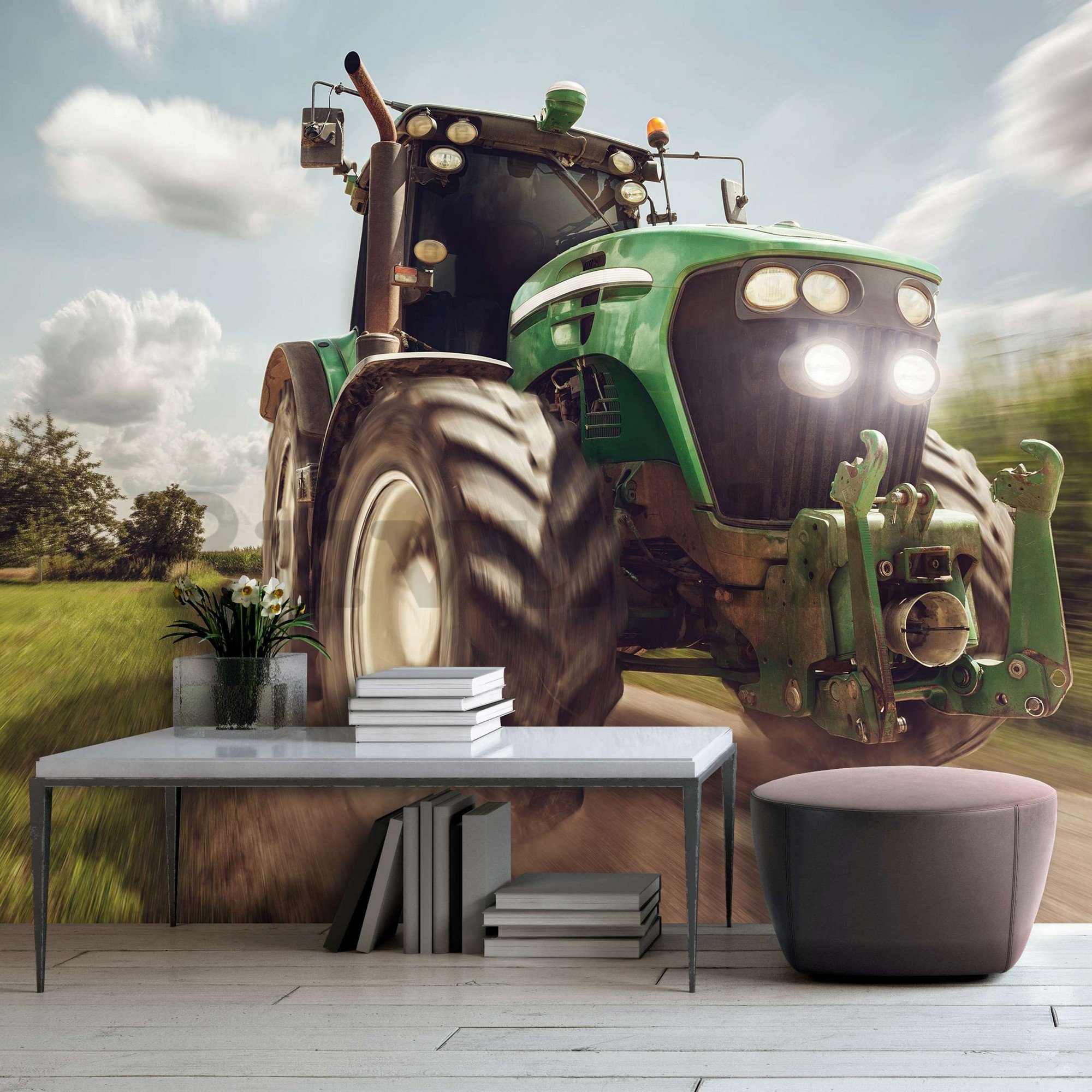 Vlies fotótapéta: Traktor - 368x254 cm