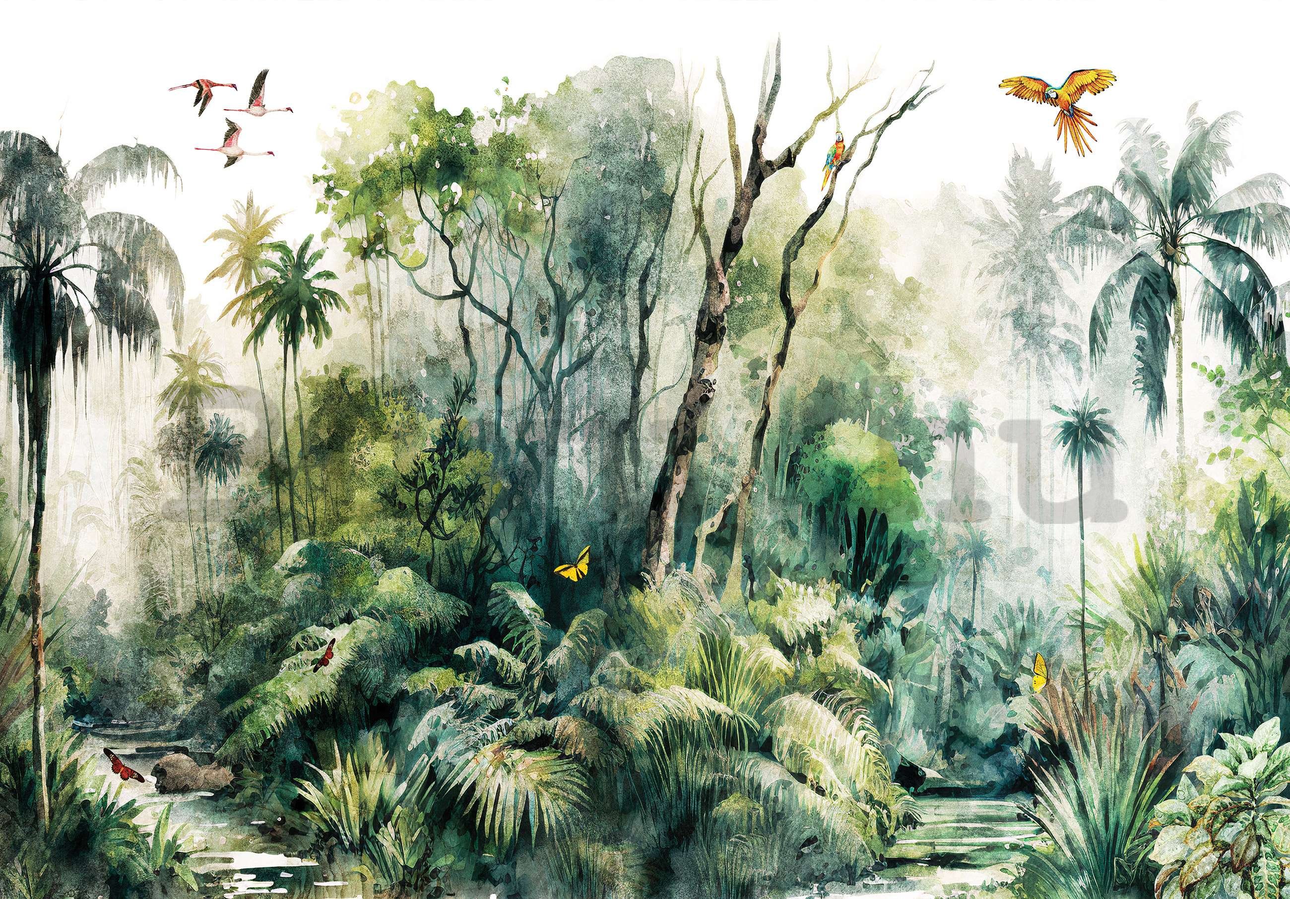 Vlies fotótapéta: Az esőerdőben (festett) - 152,5x104 cm