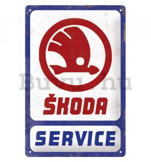 Fémtáblák: Skoda - Service - 20x30 cm
