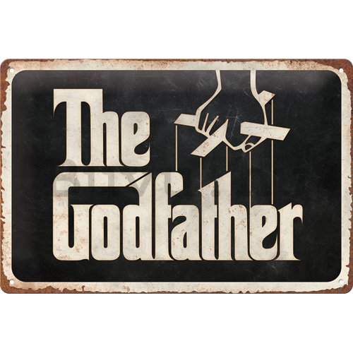 Fémtáblák: Godfather (Logo) - 30x20 cm