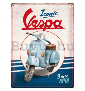 Fémtáblák: Vespa - Iconic since 1946 - 30x40 cm