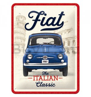 Fémtáblák: Fiat 500 (The Italian Classic) - 15x20 cm