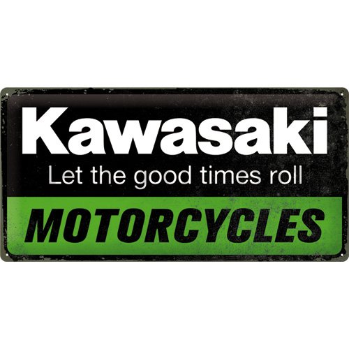 Fémplakát: Kawasaki Motorcycles - 50x25 cm