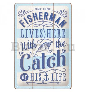 Fémtáblák: Fishermans catch - 30x20 cm