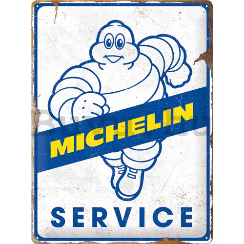 Fémtáblák: Michelin - Service - 40x30 cm