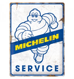 Fémtáblák: Michelin - Service - 40x30 cm