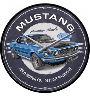Retró óra - Ford Mustang - 1969 Mach 1 Blue