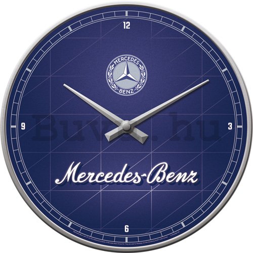 Retró óra - Mercedes-Benz - Silver & Blue