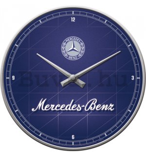 Retró óra - Mercedes-Benz - Silver & Blue