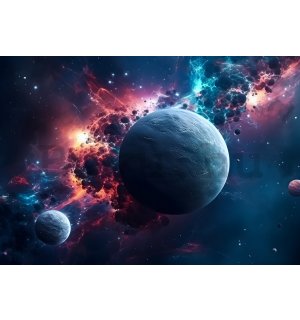 Vlies fotótapéta: Universe planet stars galaxy (1) - 254x184 cm