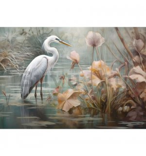 Vlies fotótapéta: Art Abstract Birds Flowers Nature - 254x184 cm
