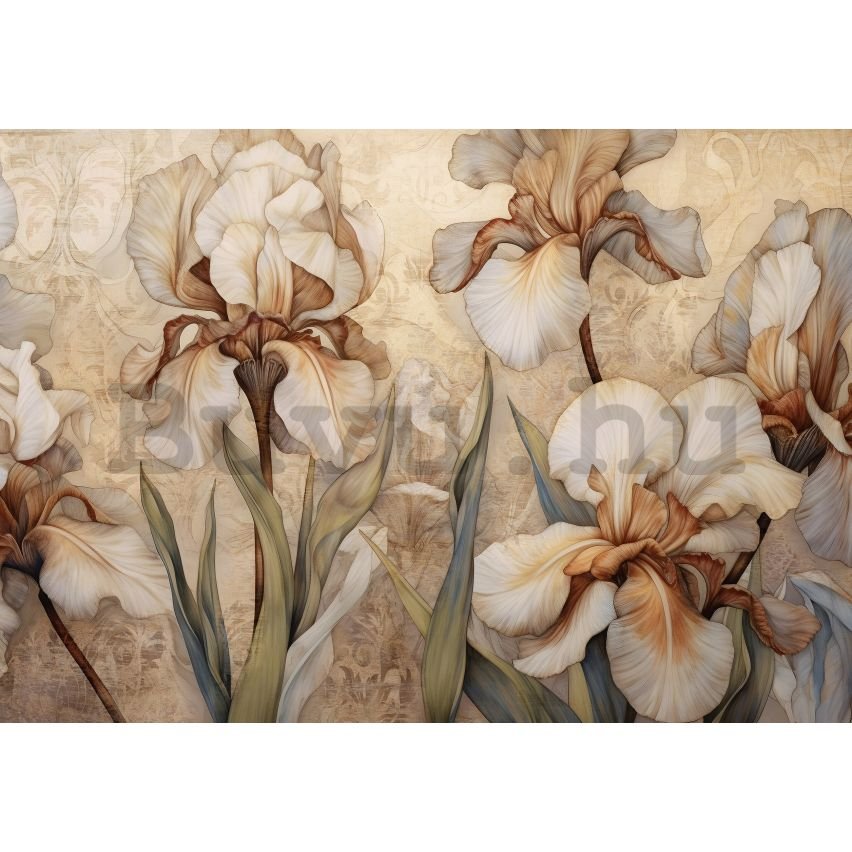 Vlies fotótapéta: Nature Flowers Modern Iris - 254x184 cm