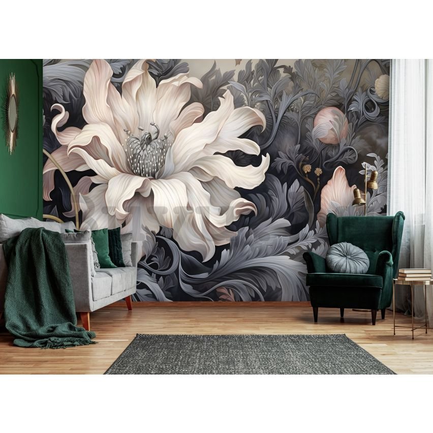 Vlies fotótapéta: Art Nature Abstract Big Flower - 254x184 cm