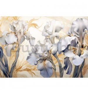 Vlies fotótapéta: Nature Iris Flowers - 254x184 cm