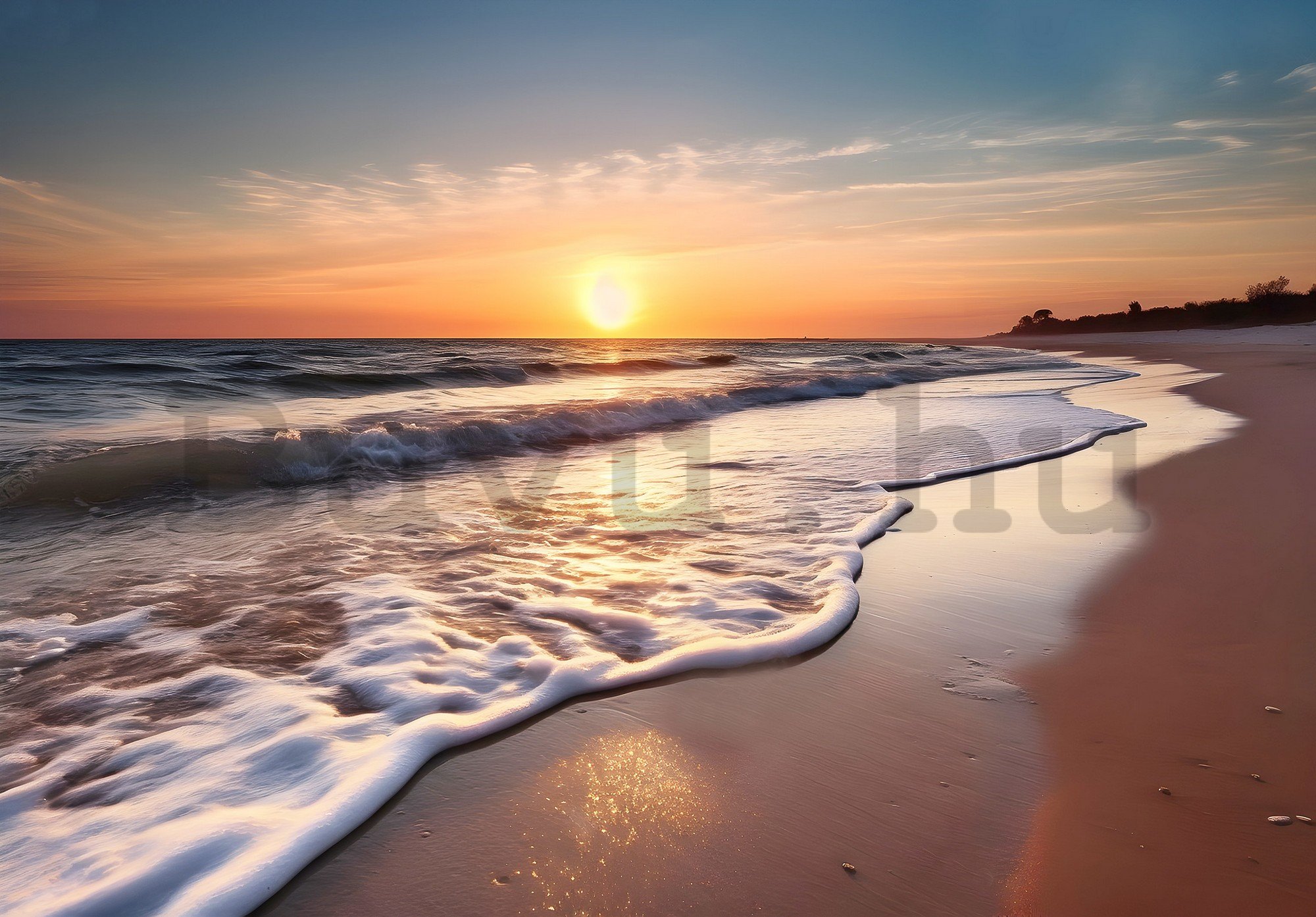 Vlies fotótapéta: Sea sunset - 254x184 cm