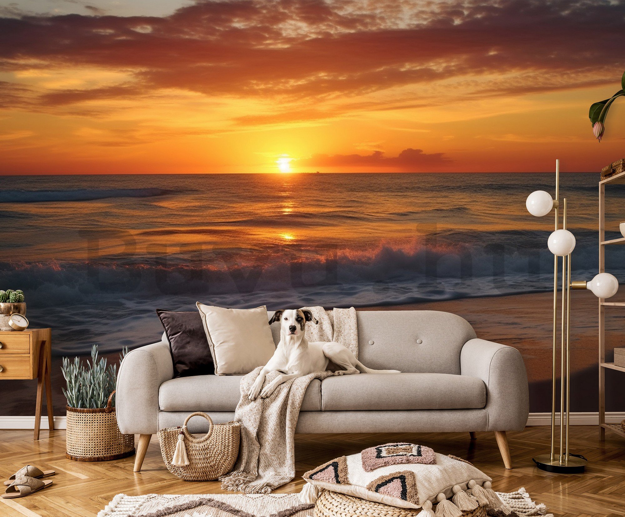 Vlies fotótapéta: Sea sunrise - 254x184 cm