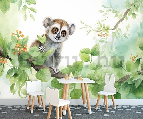 Vlies fotótapéta: For Children Animals Lemur - 254x184 cm