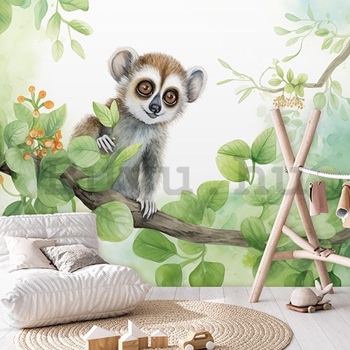 Vlies fotótapéta: For Children Animals Lemur - 254x184 cm