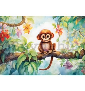 Vlies fotótapéta: For Children Animals Monkey - 254x184 cm