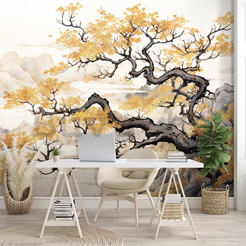 Vlies fotótapéta: Art Japanese Tree - 254x184 cm