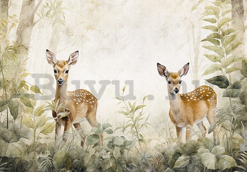 Vlies fotótapéta: For children Forest Roe Deer - 254x184 cm