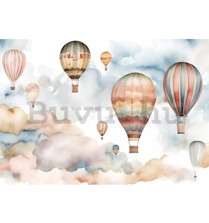 Vlies fotótapéta: For kids fairytale watercolour balloons (1) - 368x254 cm