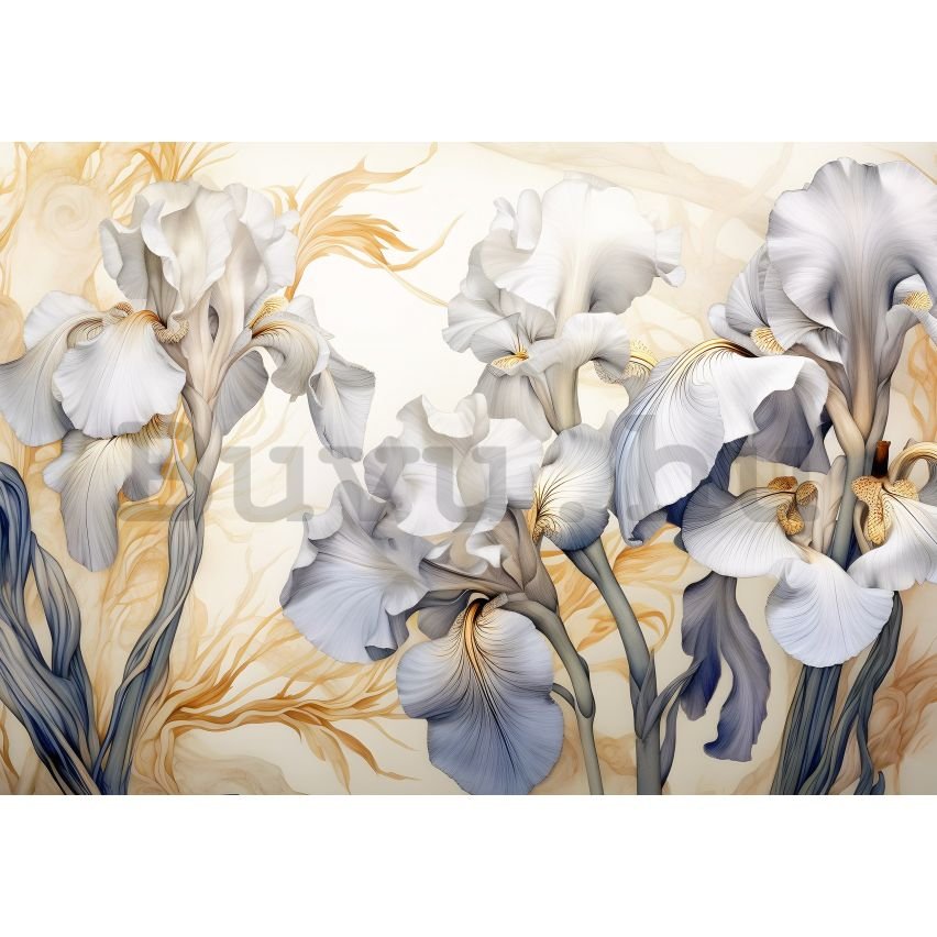 Vlies fotótapéta: Nature Iris Flowers - 368x254 cm