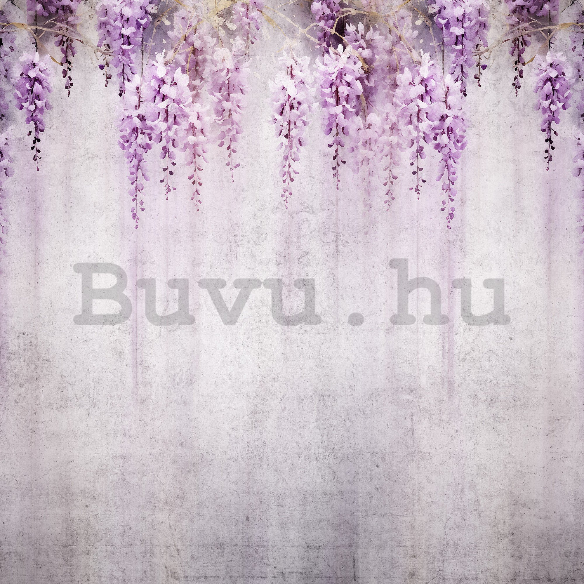 Vlies fotótapéta: Flowers Violet Wisteria Romantic - 368x254 cm