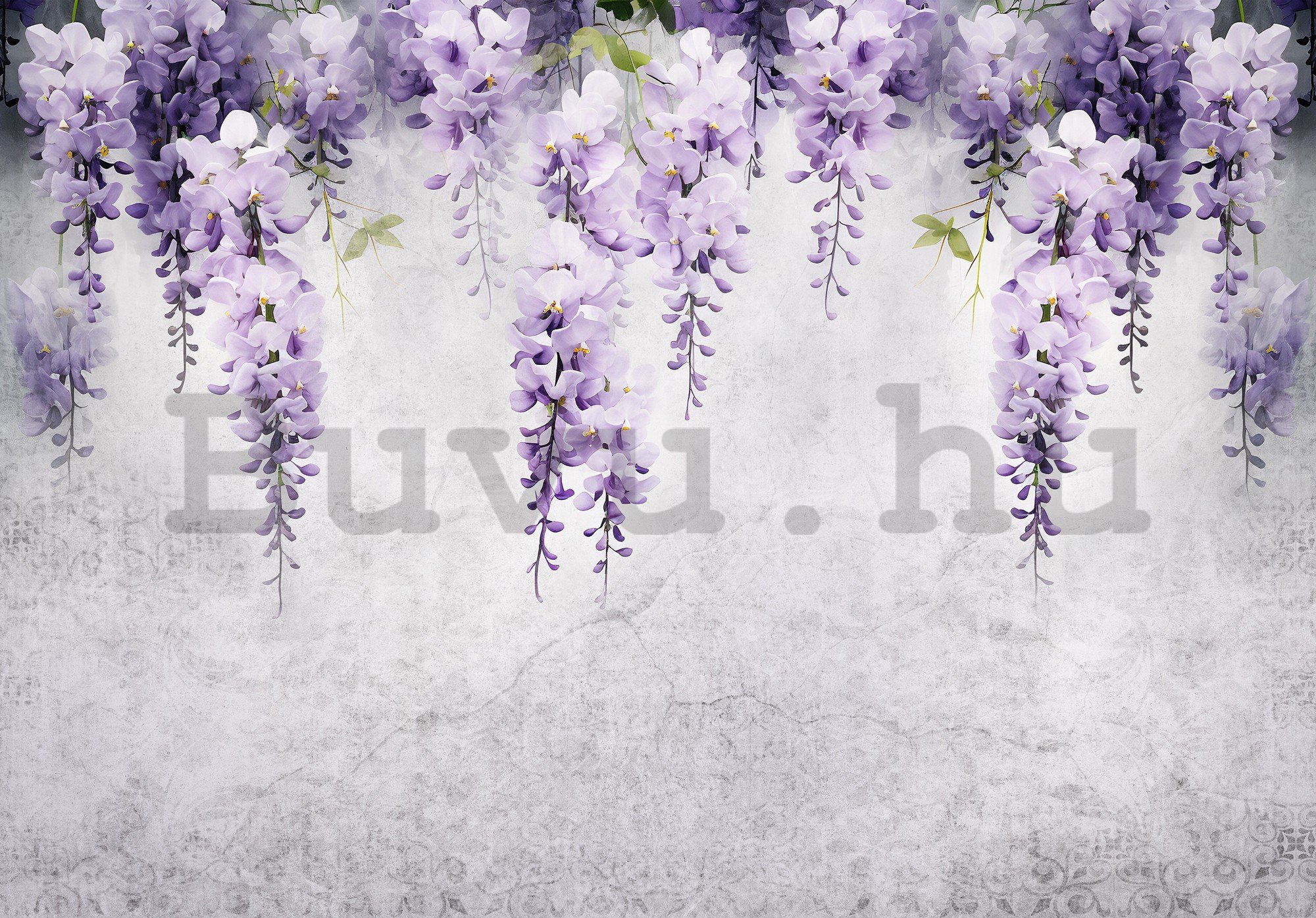 Vlies fotótapéta: Flowers Violet Wisteria Romantic (1) - 368x254 cm