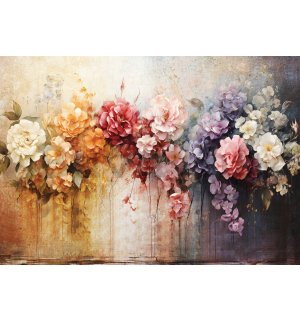 Vlies fotótapéta: Flowers Colorful Composition - 368x254 cm