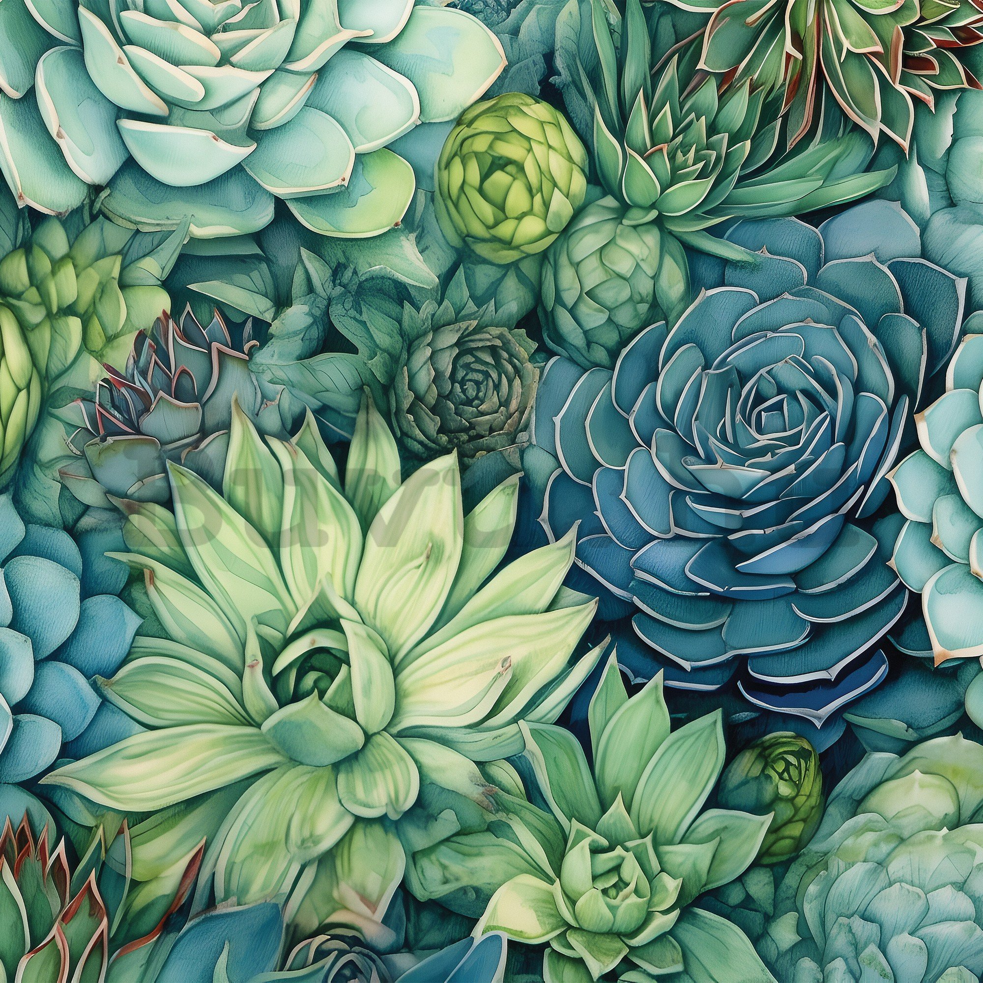 Vlies fotótapéta: Succulents - 368x254 cm