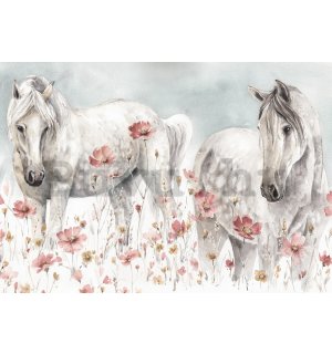 Vlies fotótapéta: Horses - 368x254 cm