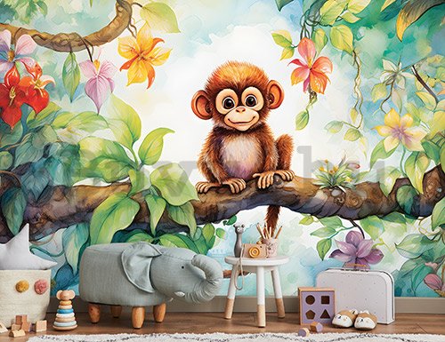 Vlies fotótapéta: For Children Animals Monkey - 368x254 cm