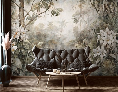 Vlies fotótapéta: Nature Leaves Exotic Jungle - 368x254 cm