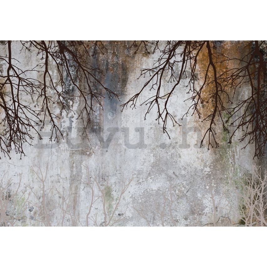 Vlies fotótapéta: Imitation concrete trees modern - 152,5x104 cm