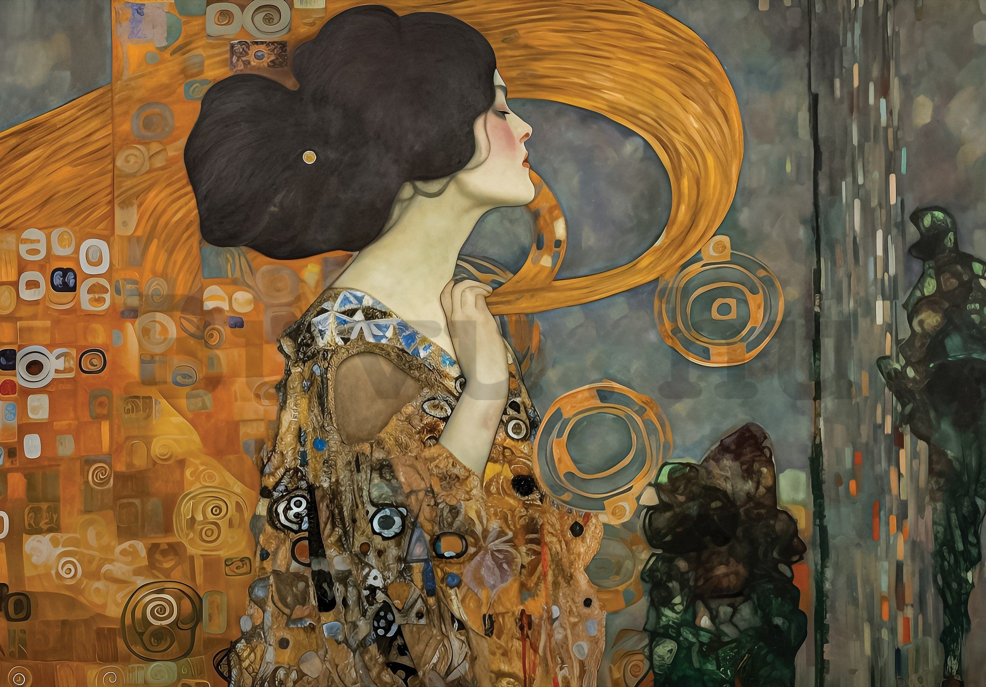 Vlies fotótapéta: Imitation painting woman Klimt - 152,5x104 cm