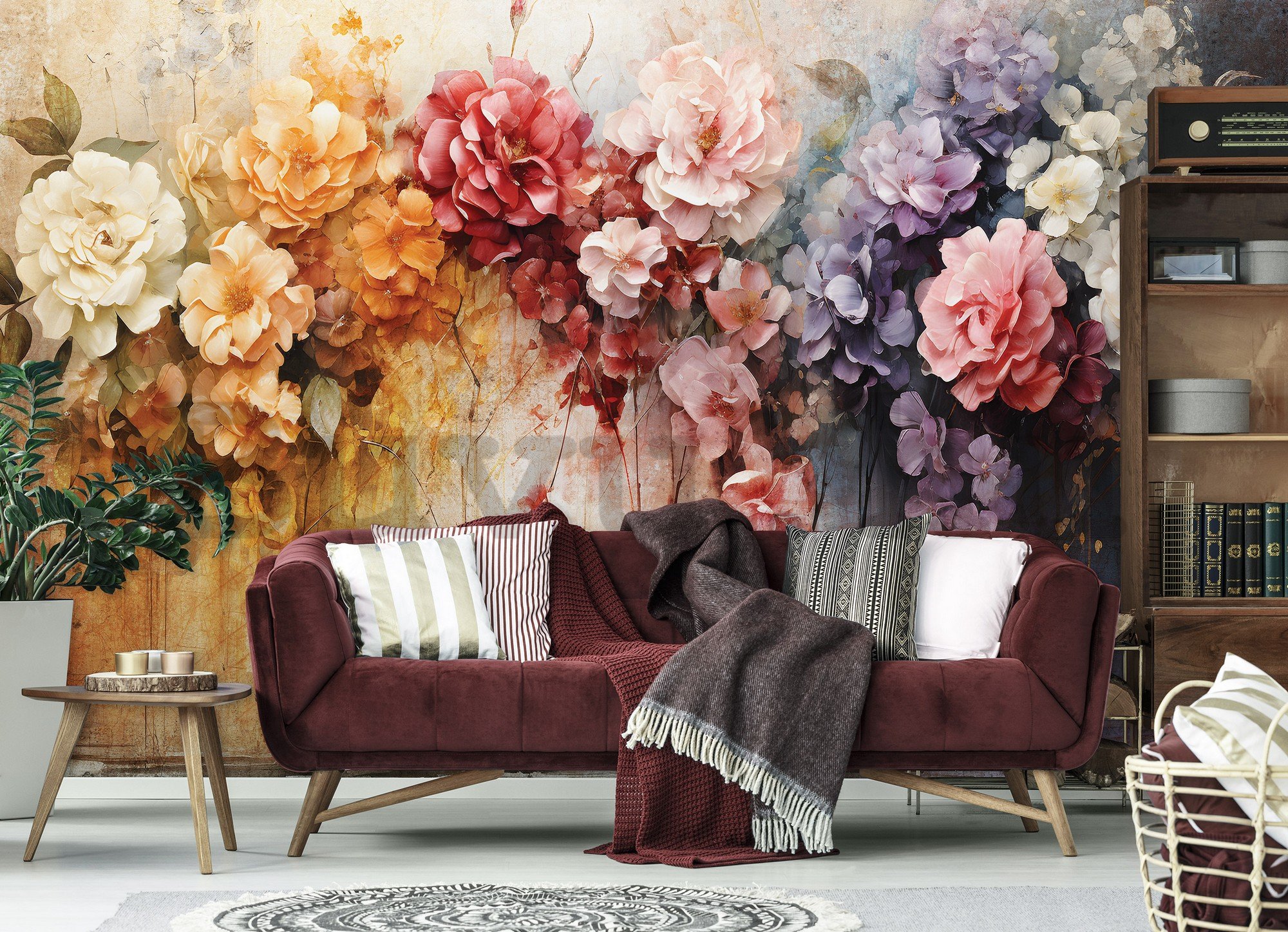 Vlies fotótapéta: Flowers Colorful Composition - 152,5x104 cm