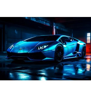 Vlies fotótapéta: Car Lamborghini luxurious neon (1) - 104x70,5 cm