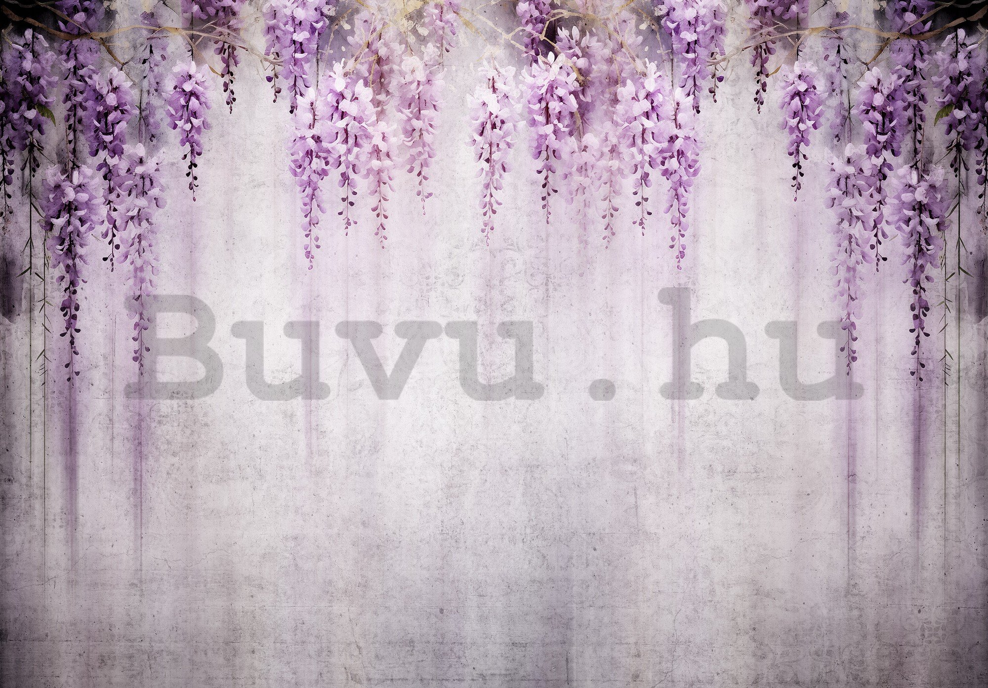 Vlies fotótapéta: Flowers Violet Wisteria Romantic - 104x70,5 cm