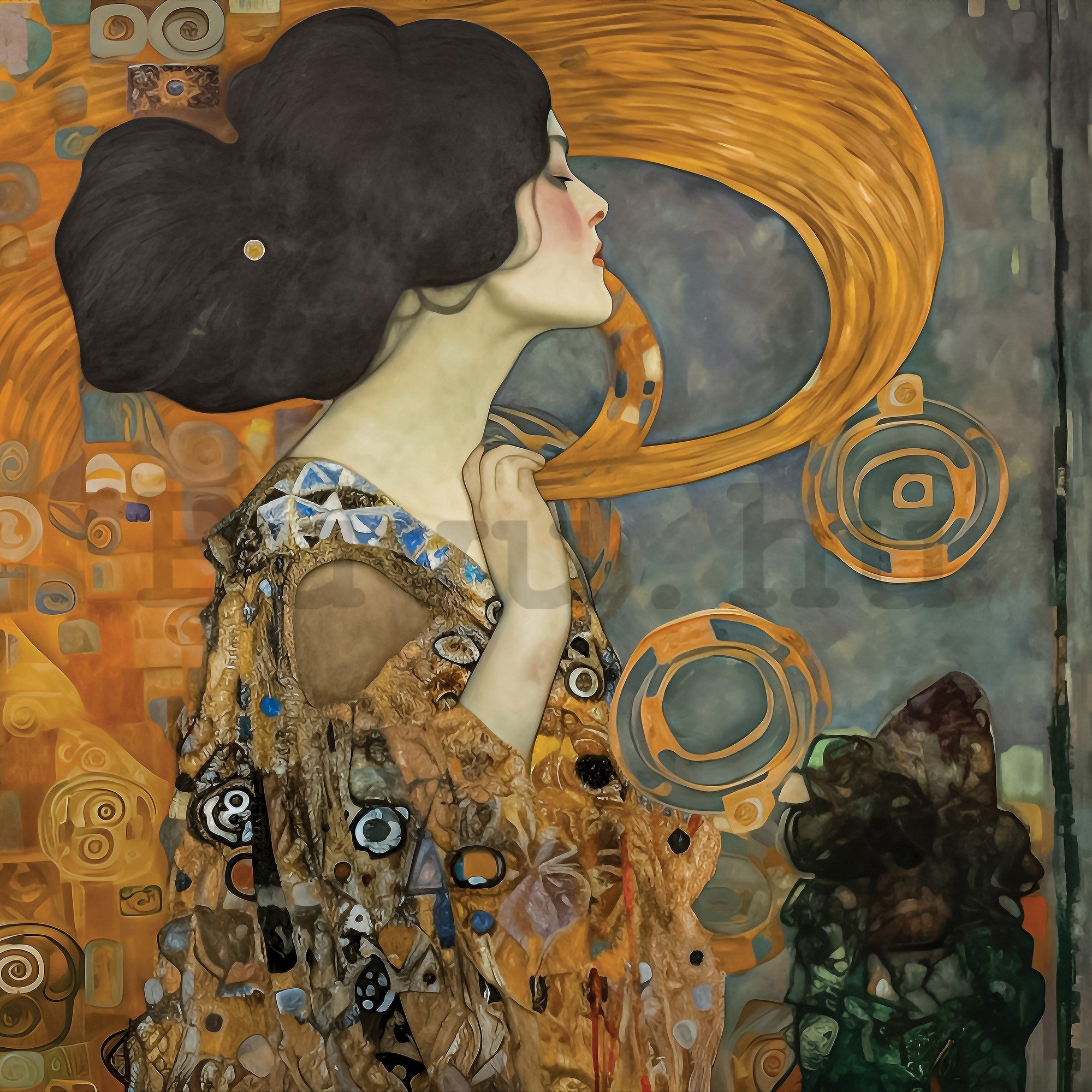 Vlies fotótapéta: Imitation painting woman Klimt - 312x219cm