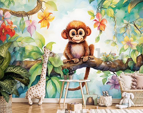 Vlies fotótapéta: For Children Animals Monkey - 312x219cm