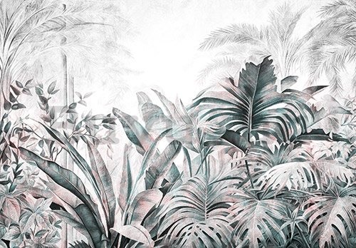Vlies fotótapéta: Nature Leaves Exotic Jungle (2) - 312x219cm