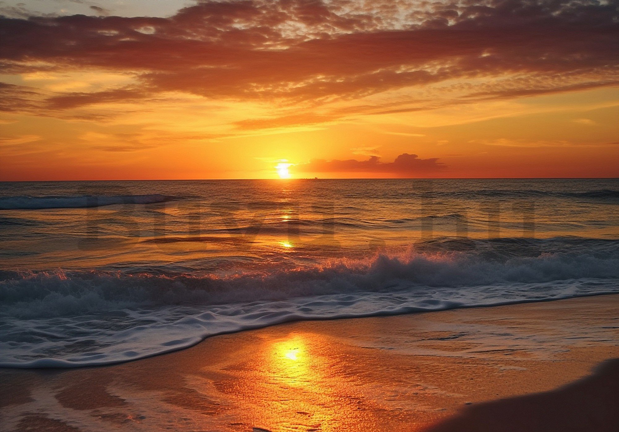 Vlies fotótapéta: Sea sunrise - 416x254 cm