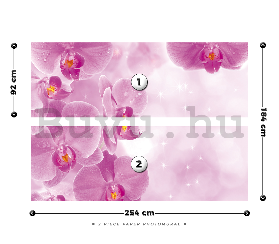 Fotótapéta: Orchidea (1) - 184x254 cm